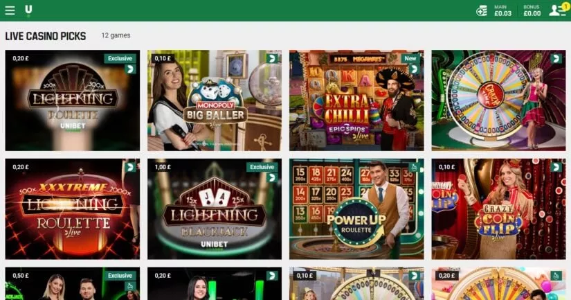 Unibet casino