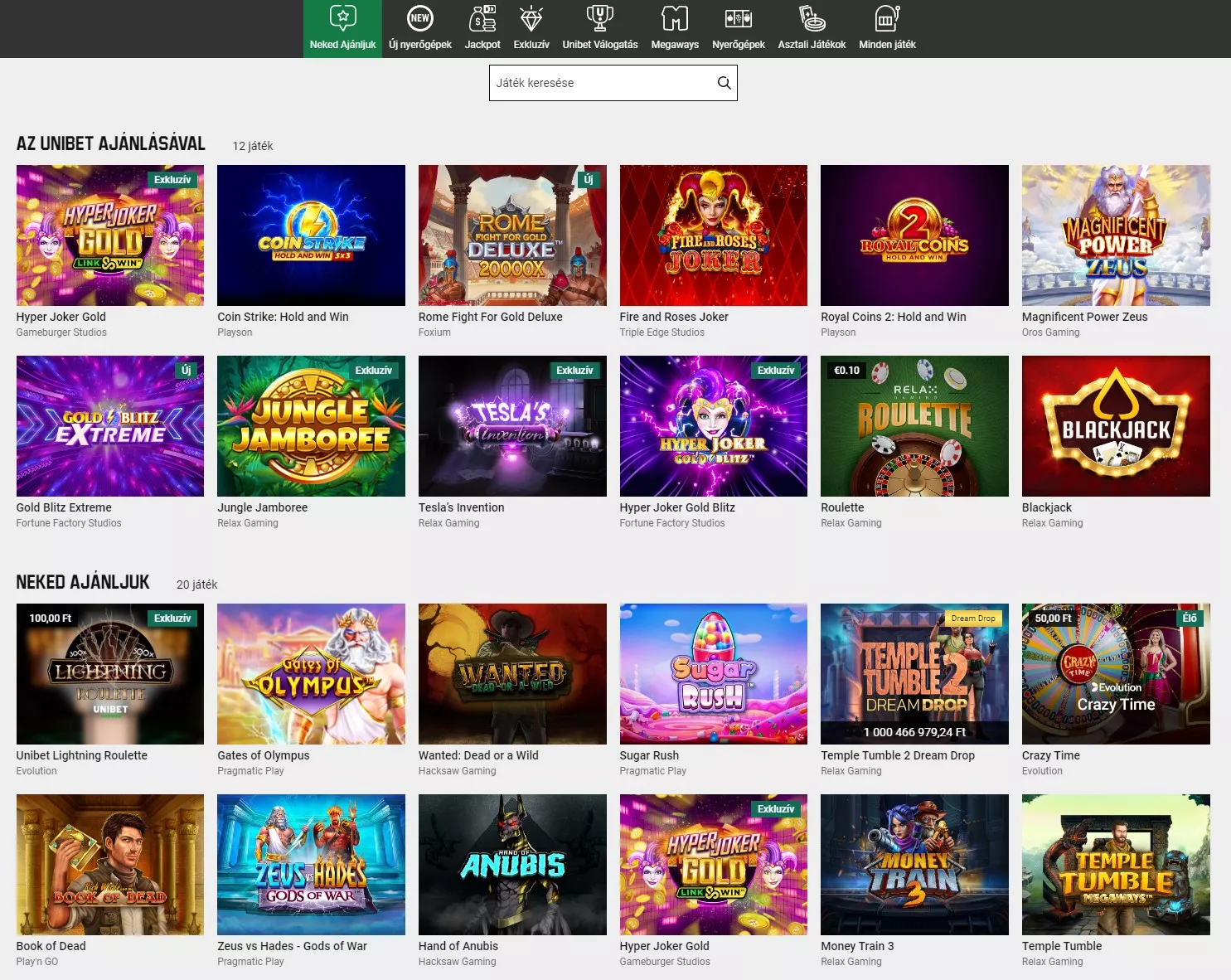Unibet játékok Letöltés