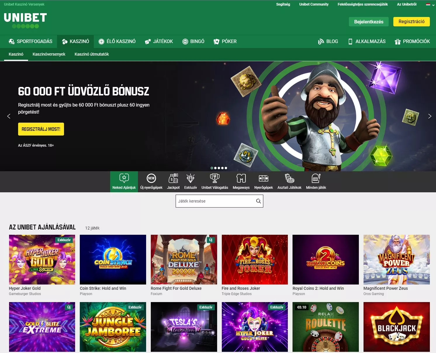 Unibet kaszinó Letöltés